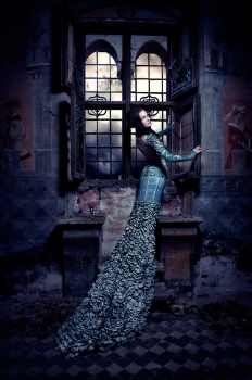 Fotokunst auf Leinwand - Queen of the forgotten Castle